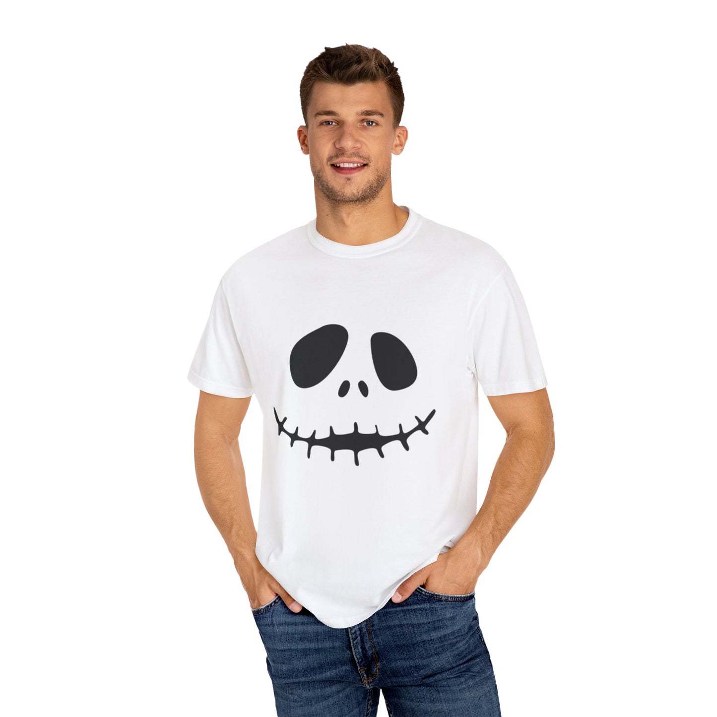 Skull Graphic Tee, Unisex Halloween T-Shirt