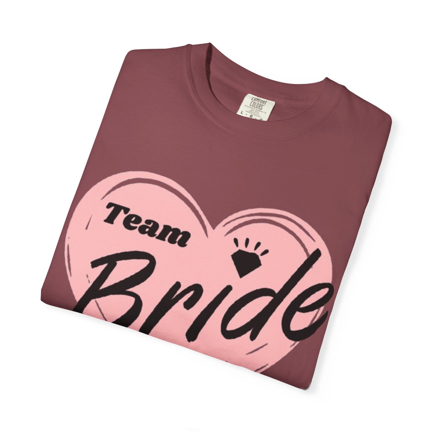 Team Bride Heart T-Shirt  Wedding Tee
