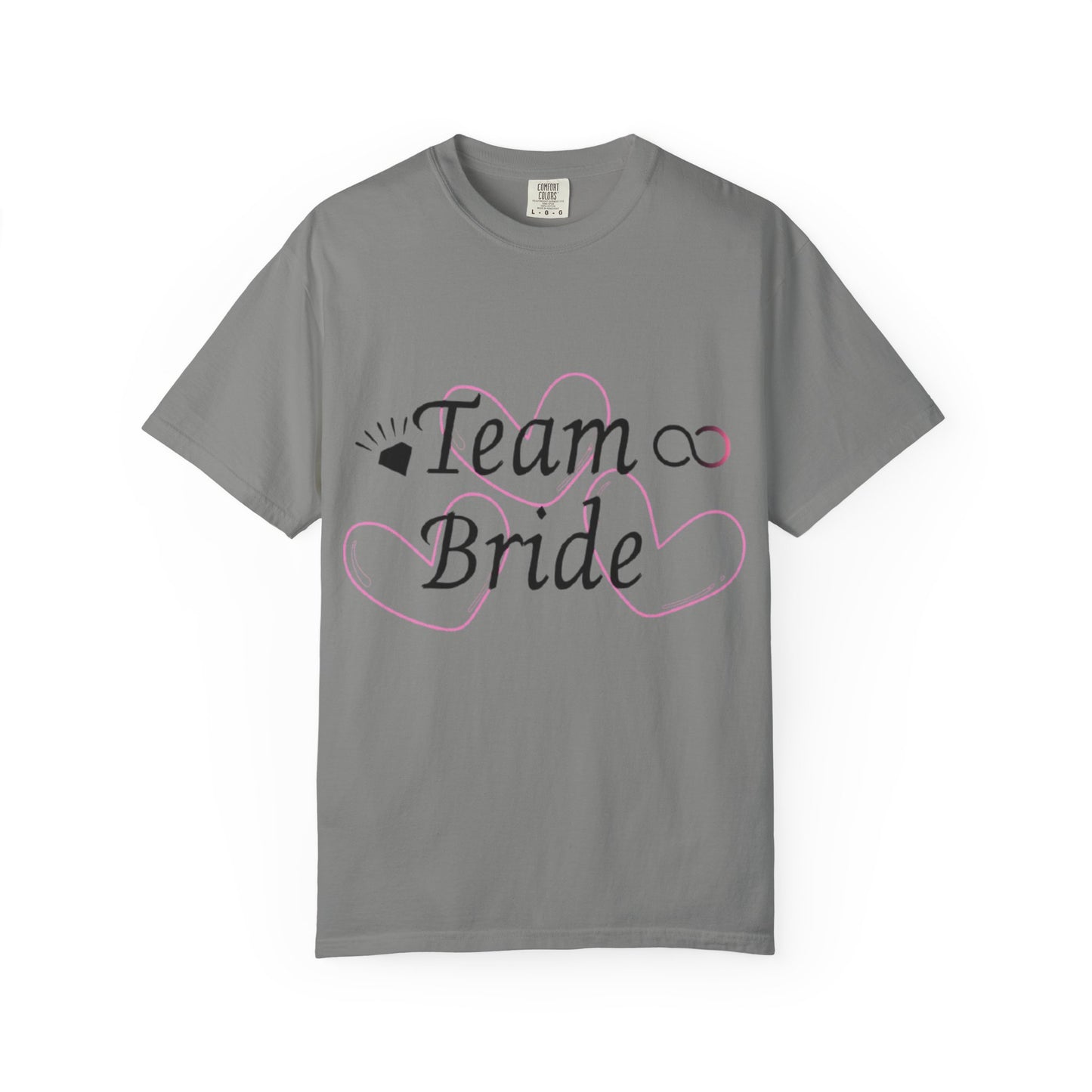 Team Bride to Be Black Text T-Shirt
