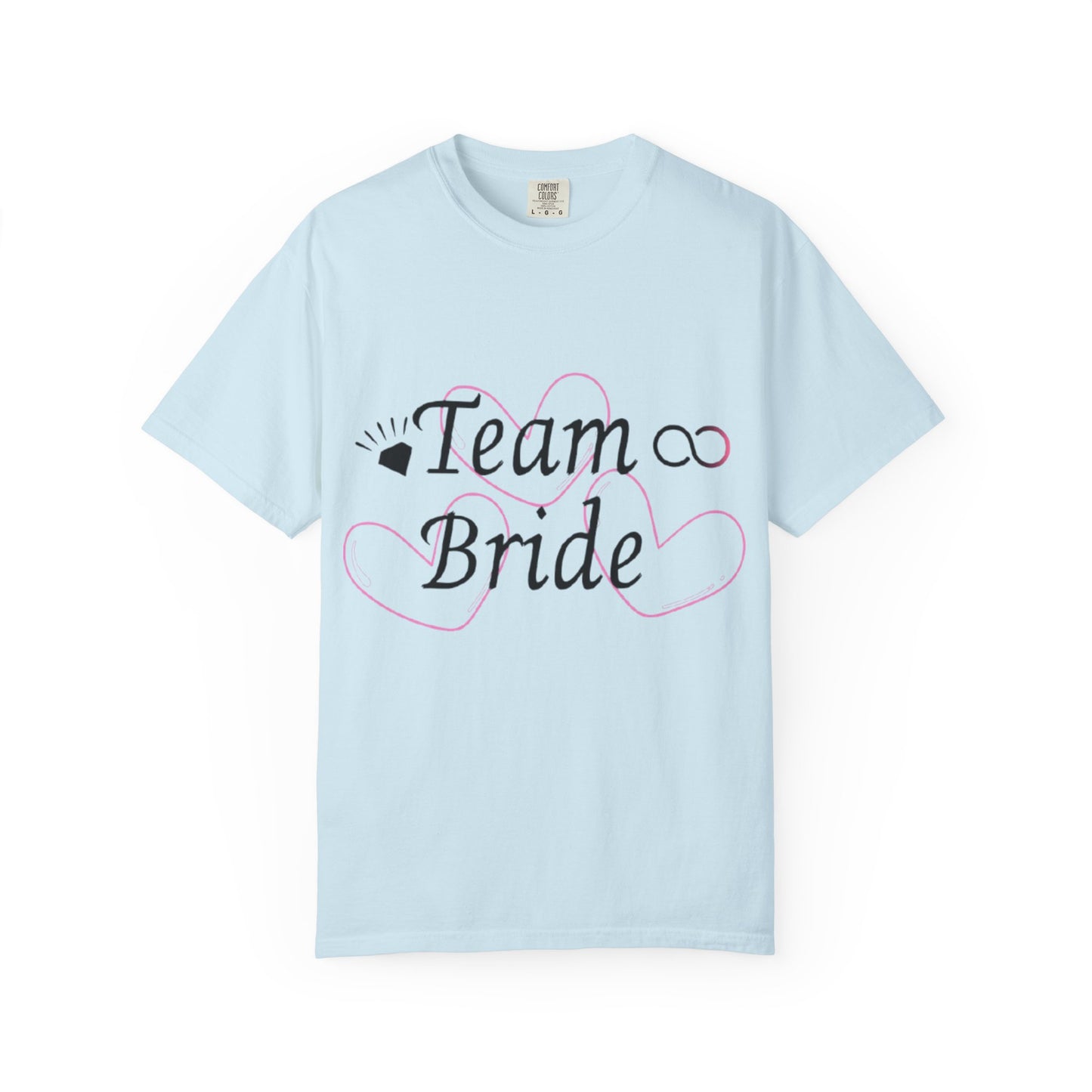Team Bride to Be Black Text T-Shirt