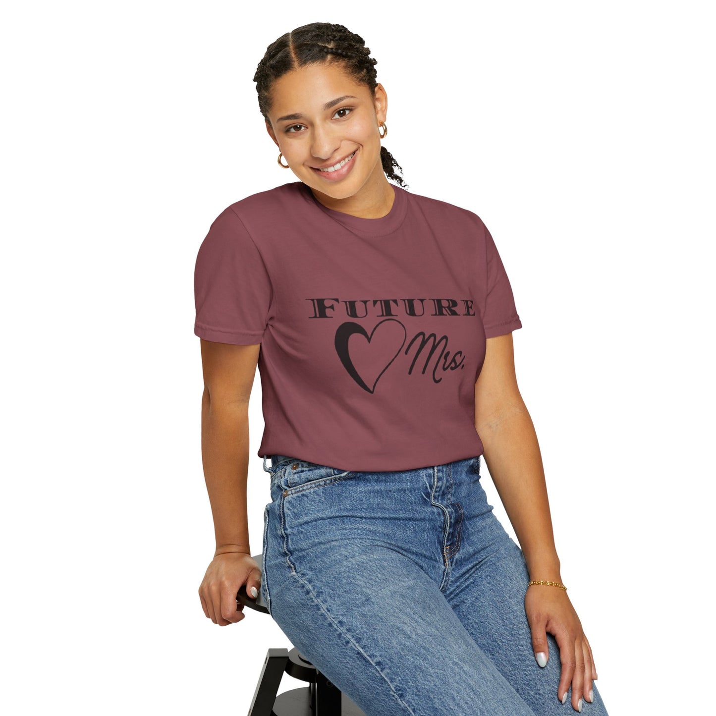 Future Mrs. Black Text T-shirt