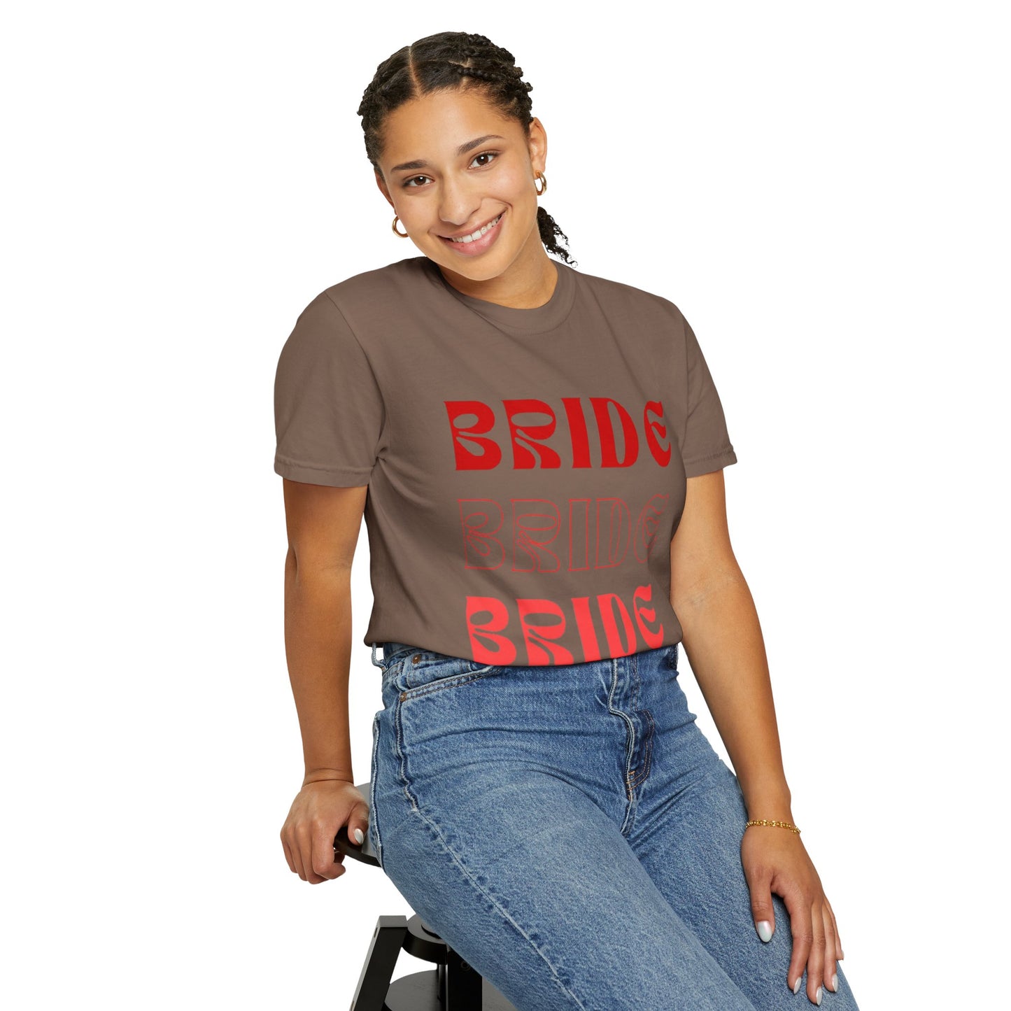 Bride Red Text Tshirt