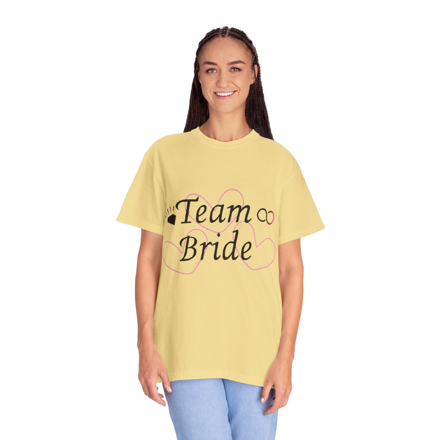 Team Bride to Be Black Text T-Shirt