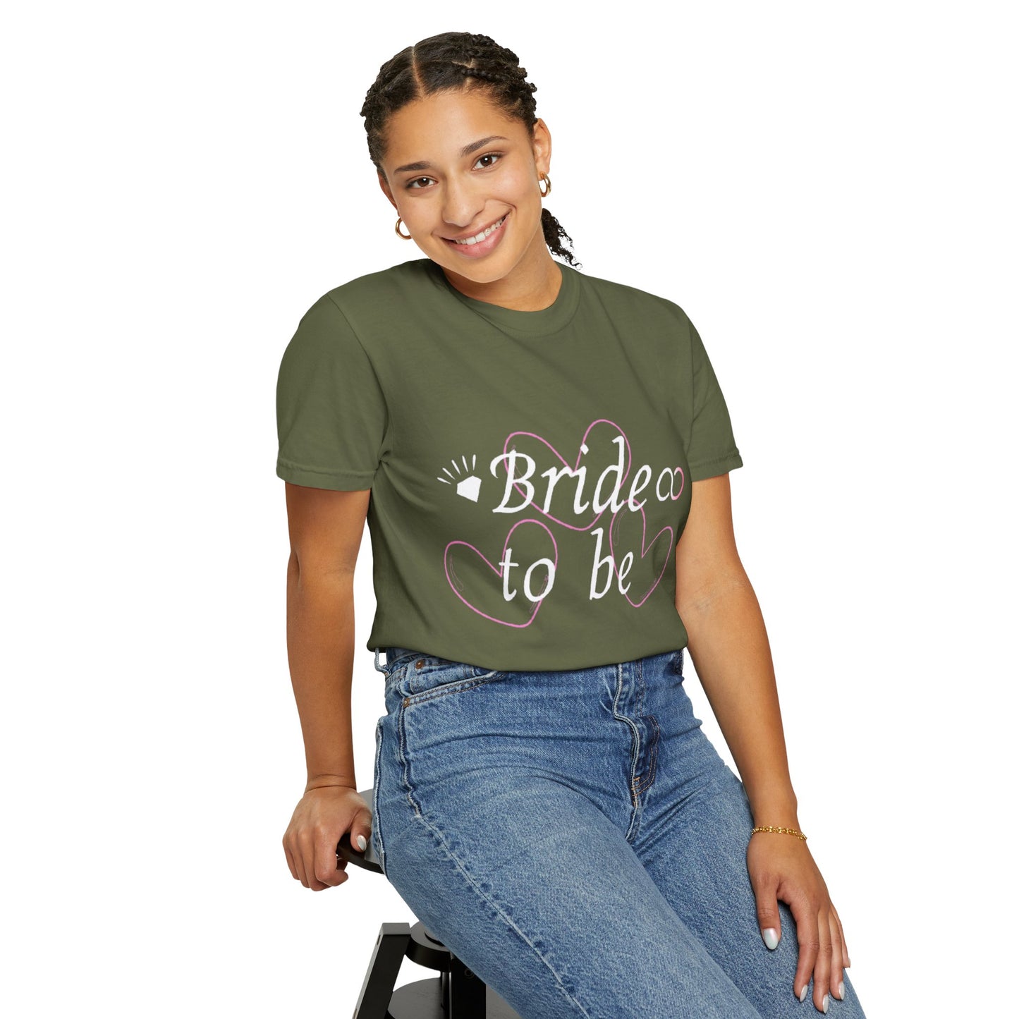 Bride To Be White Text Tshirt