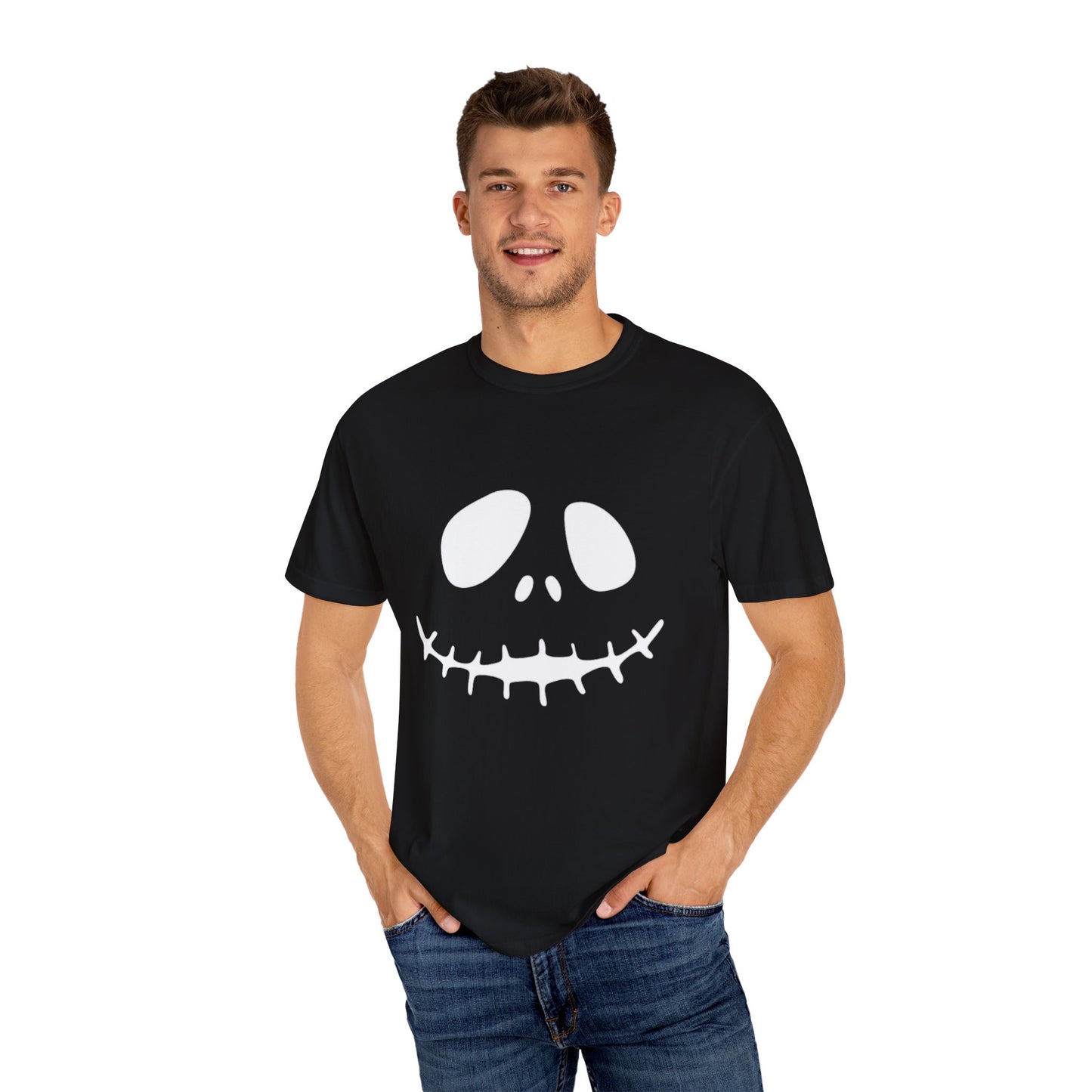 Halloween-Themed Unisex Garment-Dyed T-Shirt