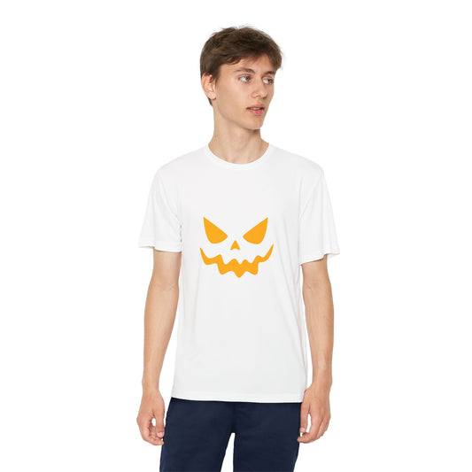 Youth Halloween Skull Tee (Orange)