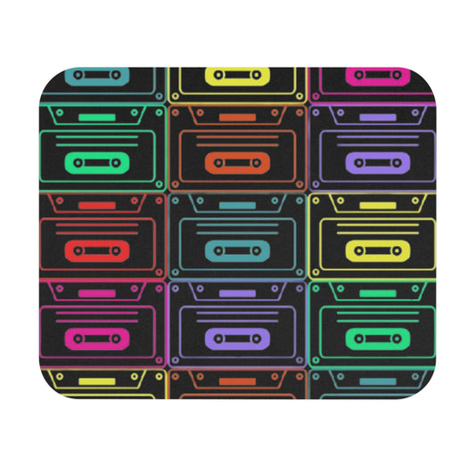 Vibrant Retro Cassette Mouse Pad