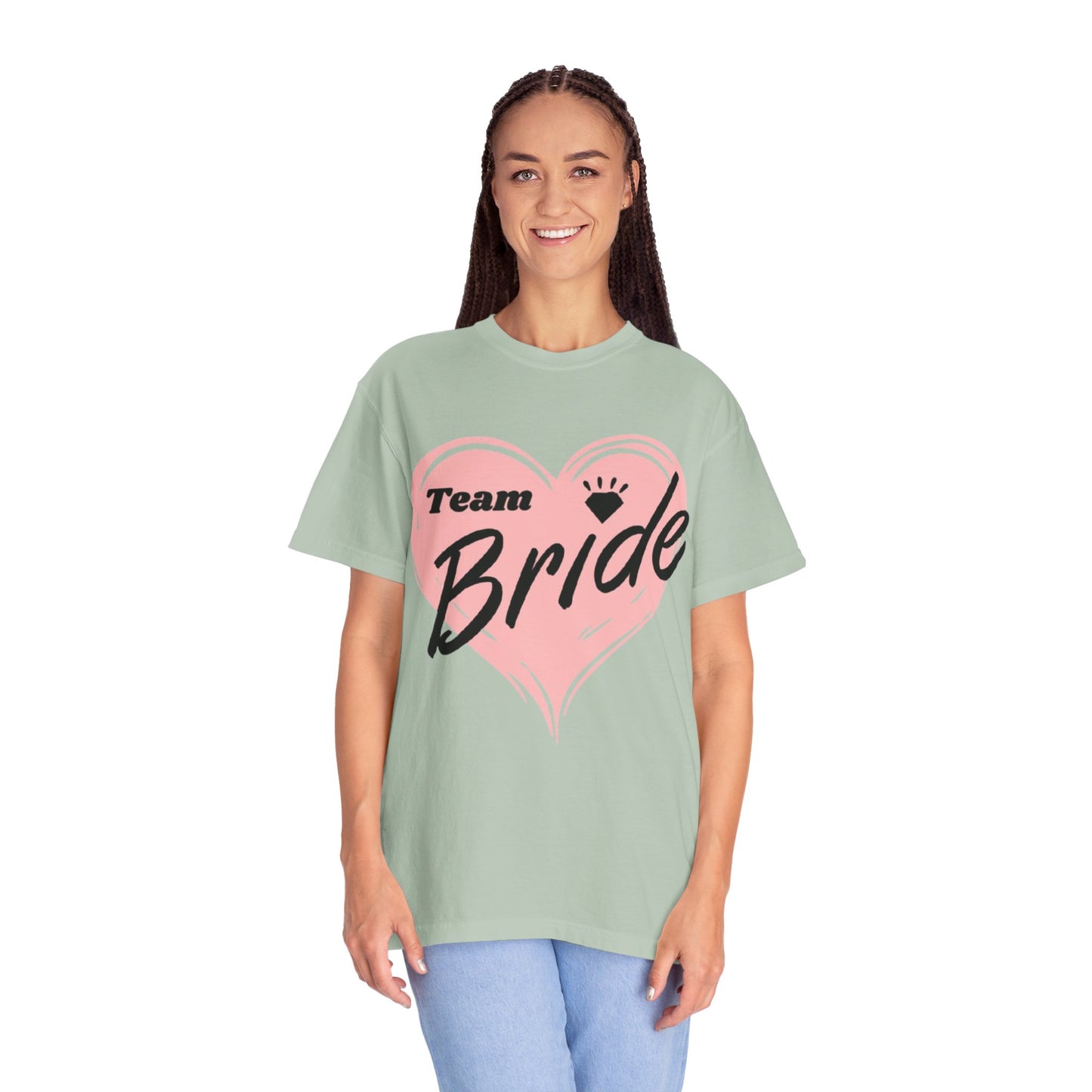 Team Bride Heart T-Shirt  Wedding Tee