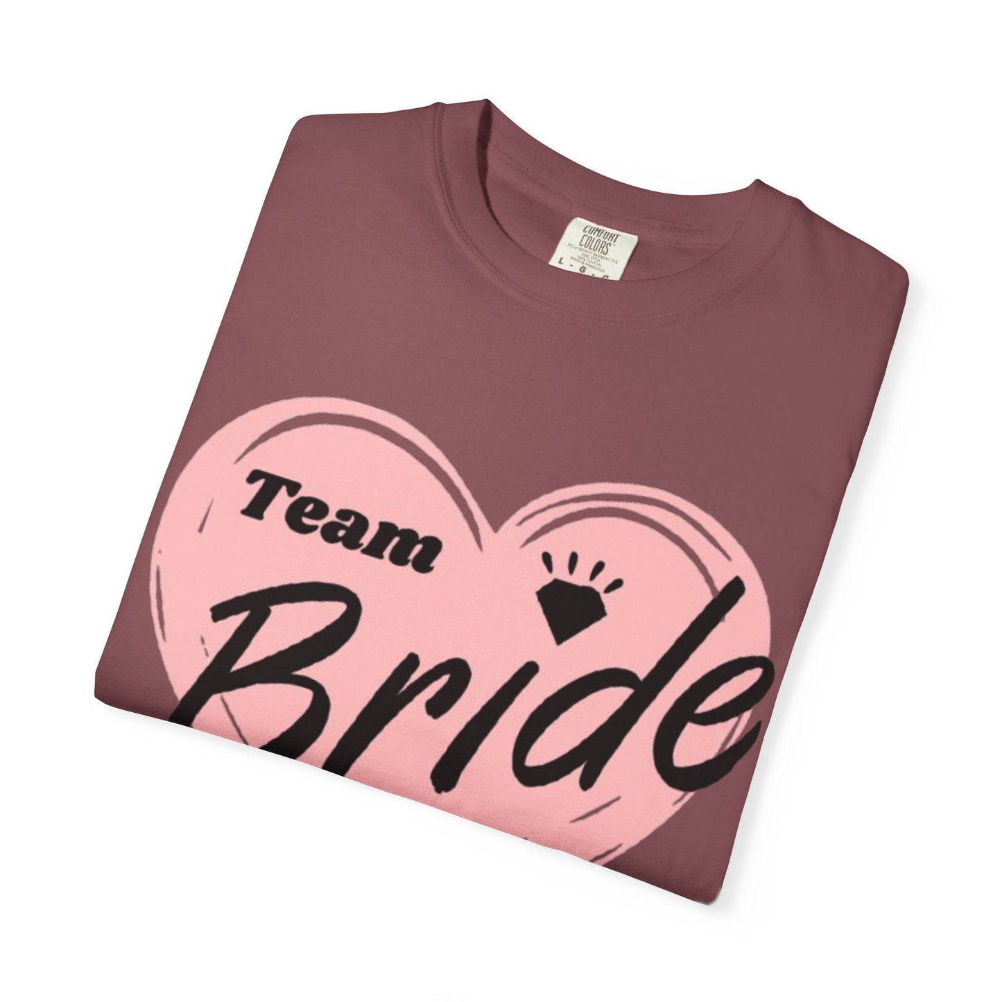 Team Bride Heart T-Shirt  Wedding Tee