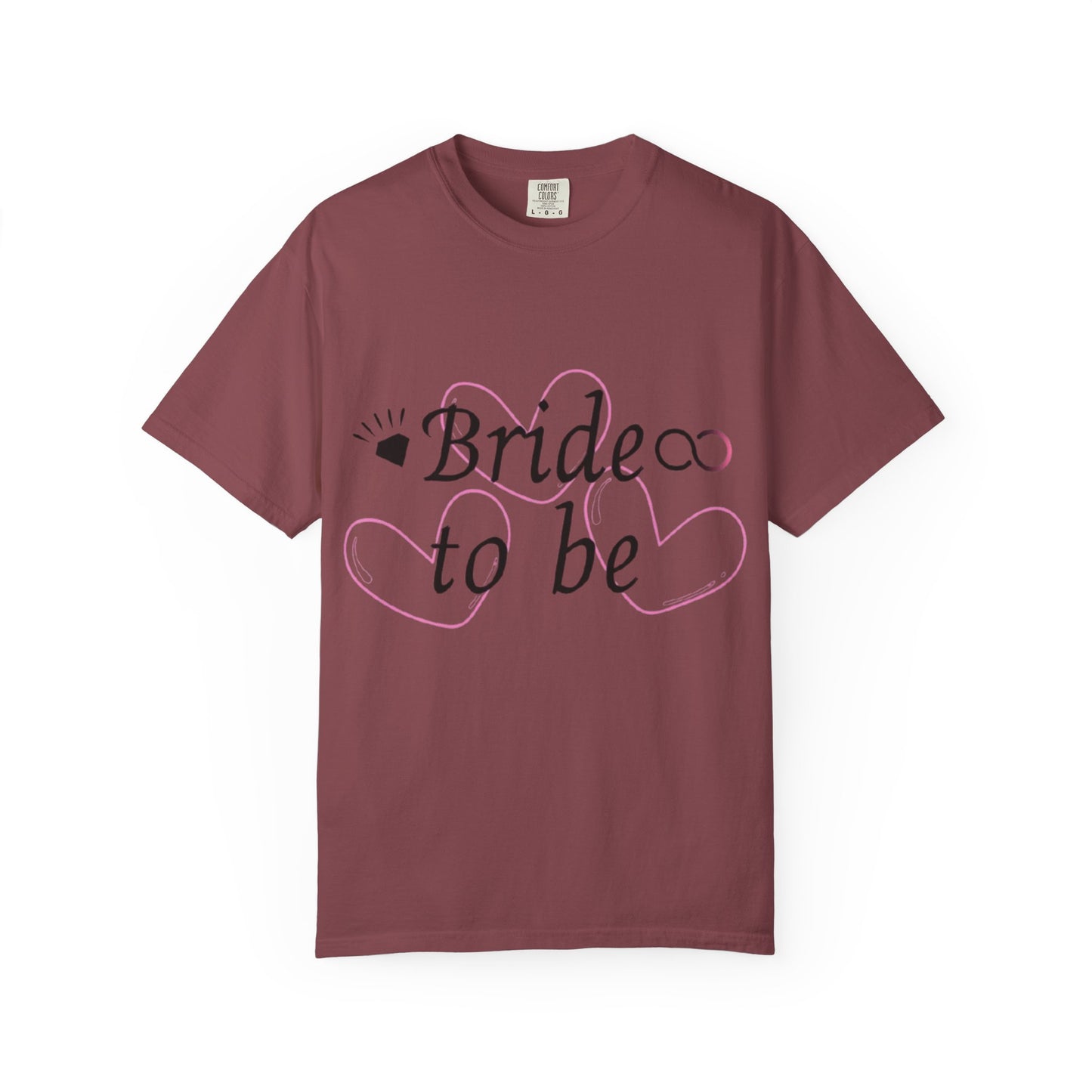 Bride to Be Black Text T-Shirt
