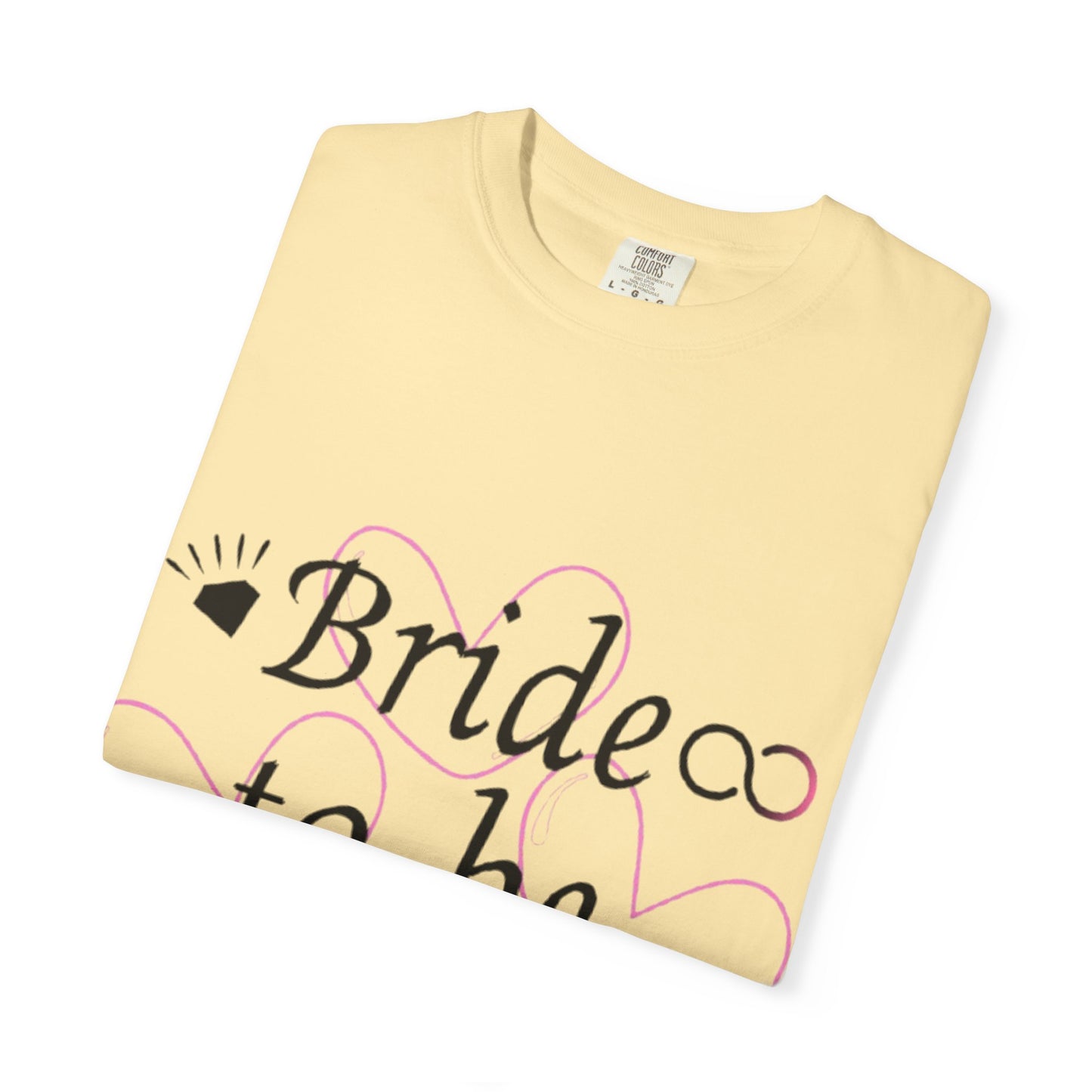 Bride to Be Black Text T-Shirt