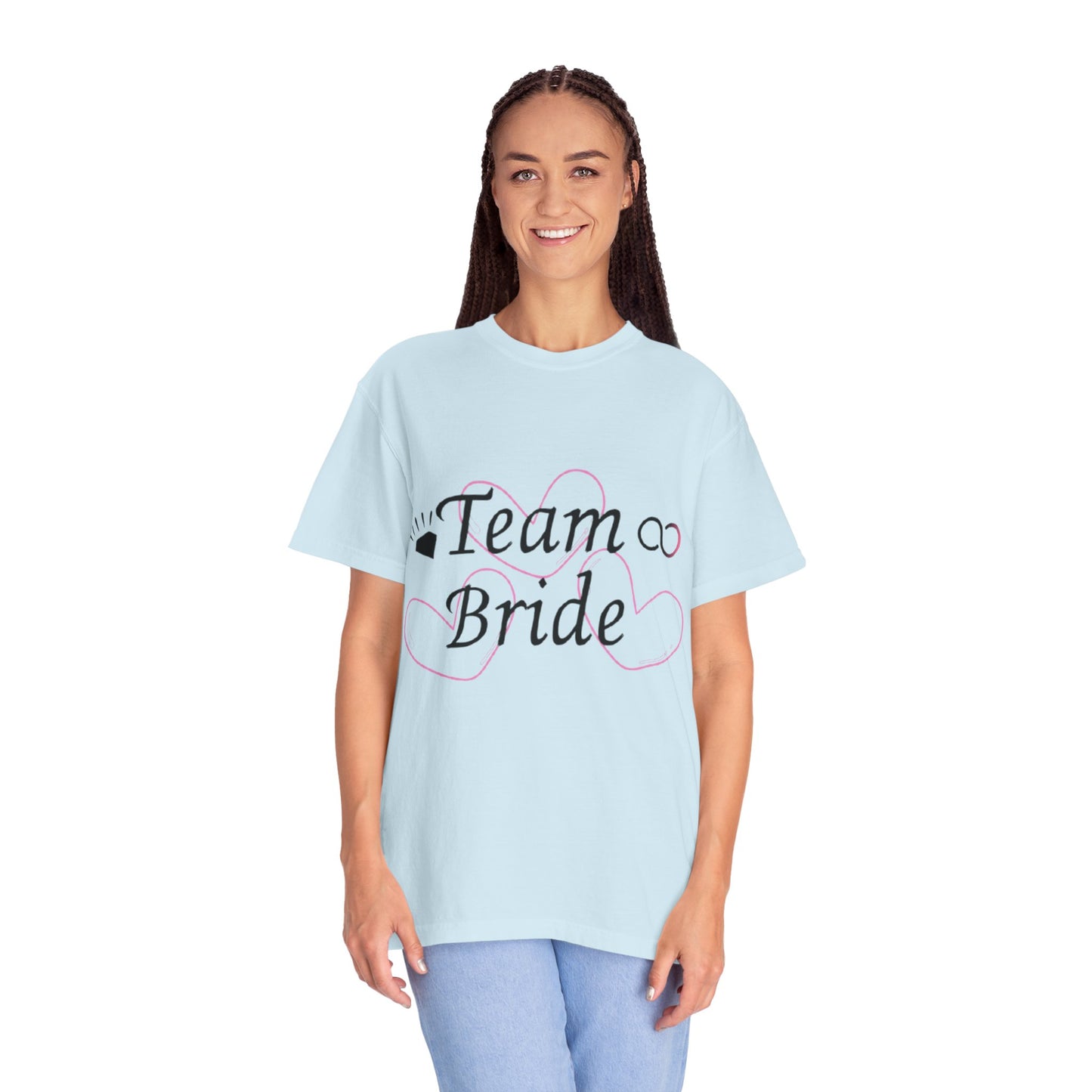Team Bride to Be Black Text T-Shirt