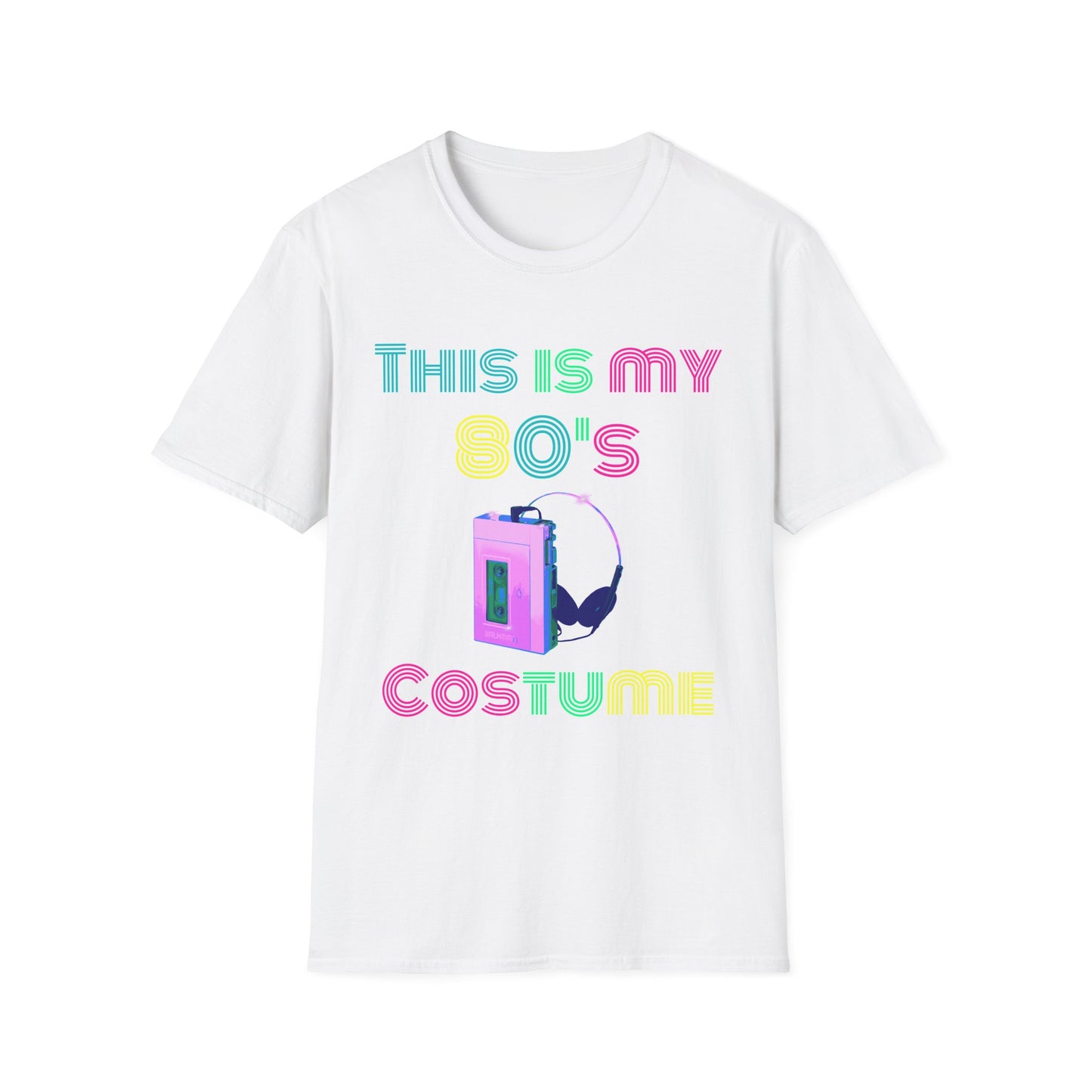 80's Retro Costume Unisex Softstyle T-Shirt