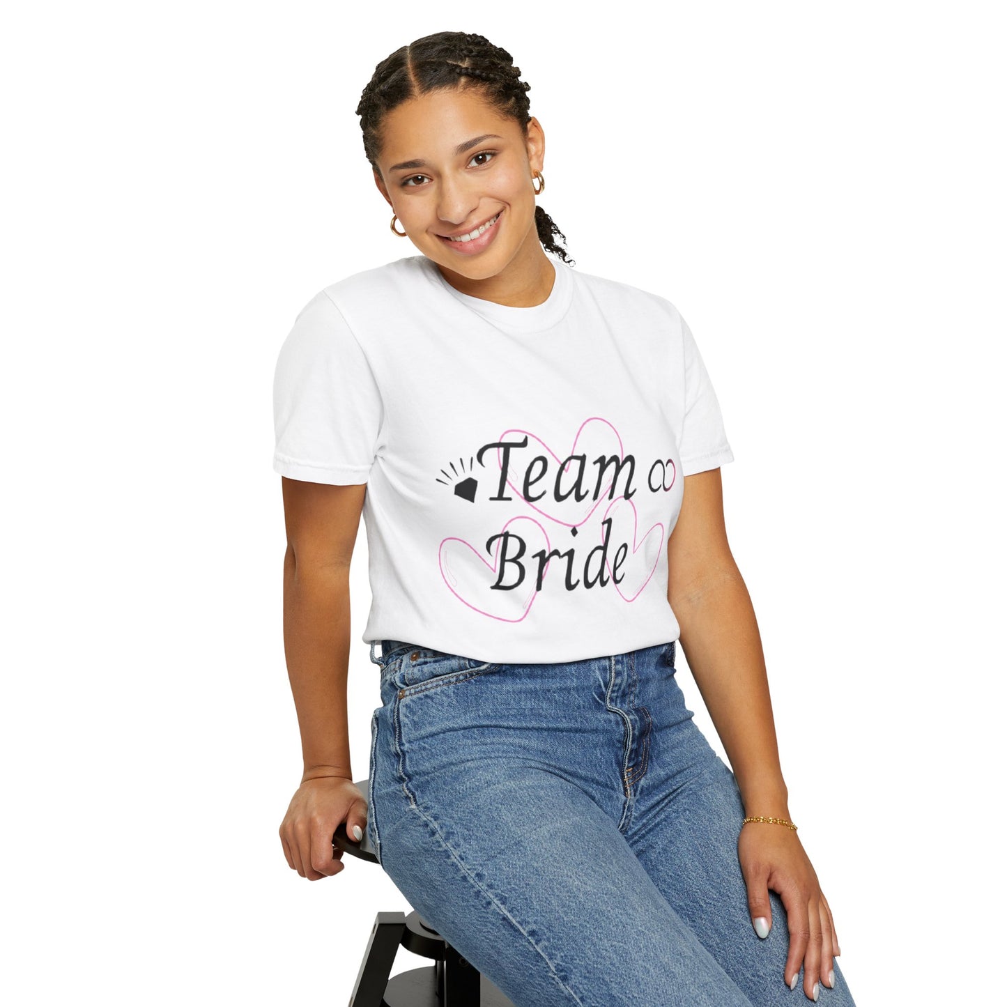 Team Bride to Be Black Text T-Shirt