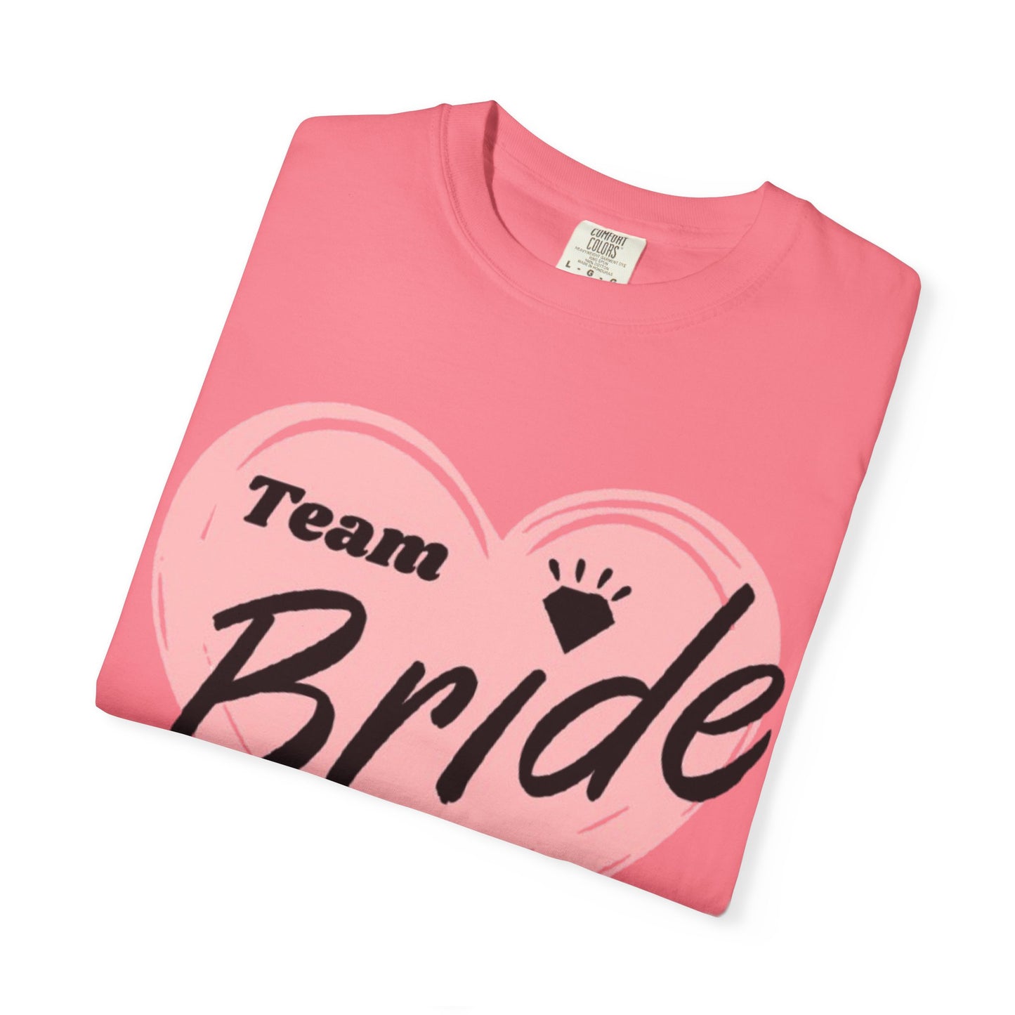 Team Bride Heart T-Shirt  Wedding Tee