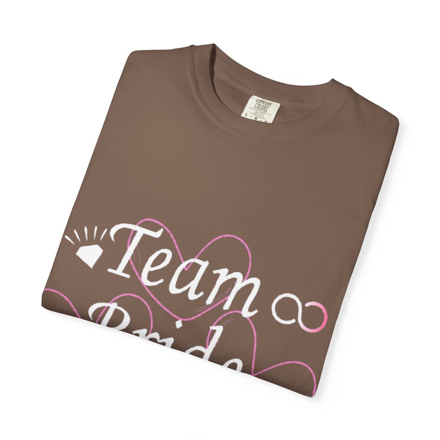 Team Bride White Text Tshirt