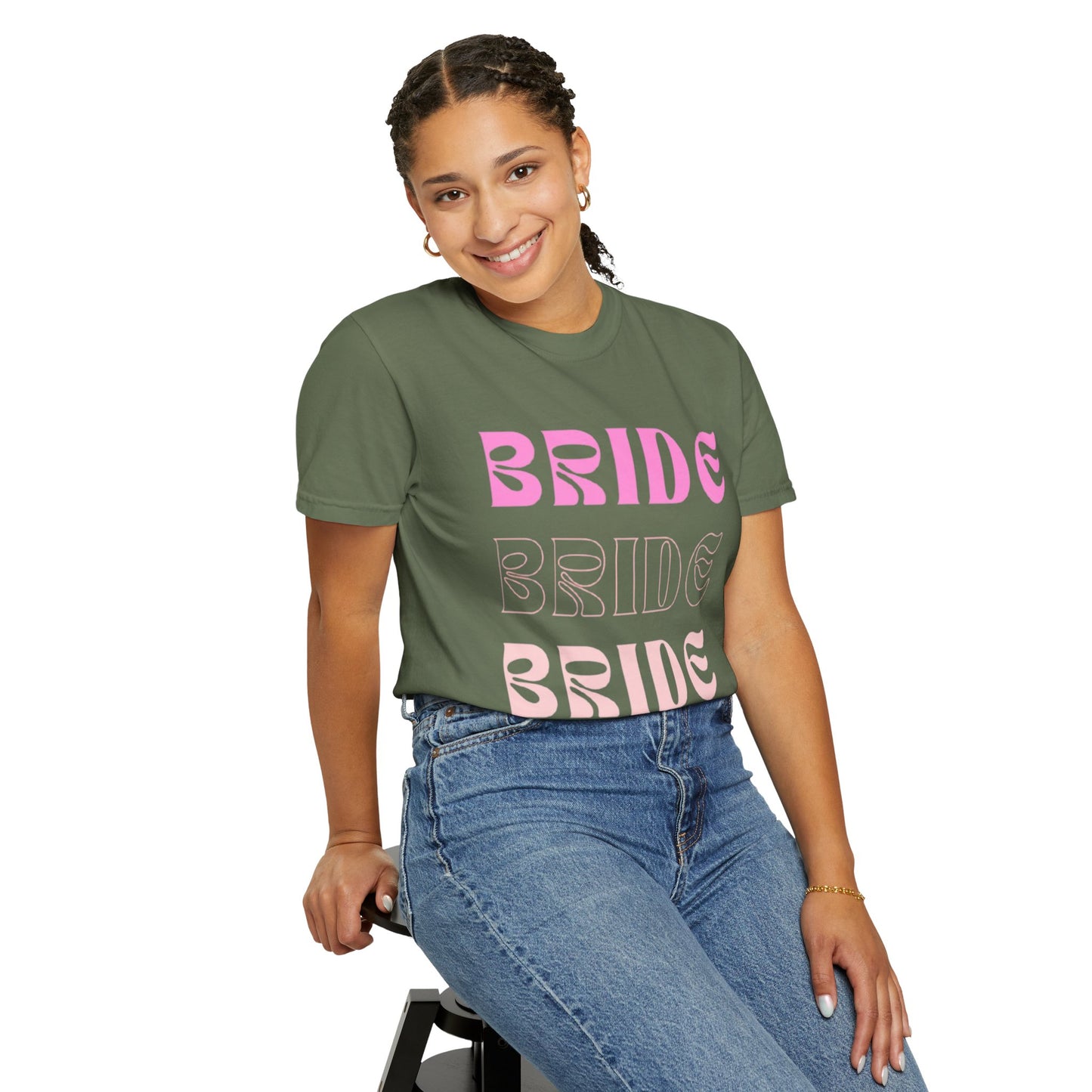 Bride Pink Text Tshirt