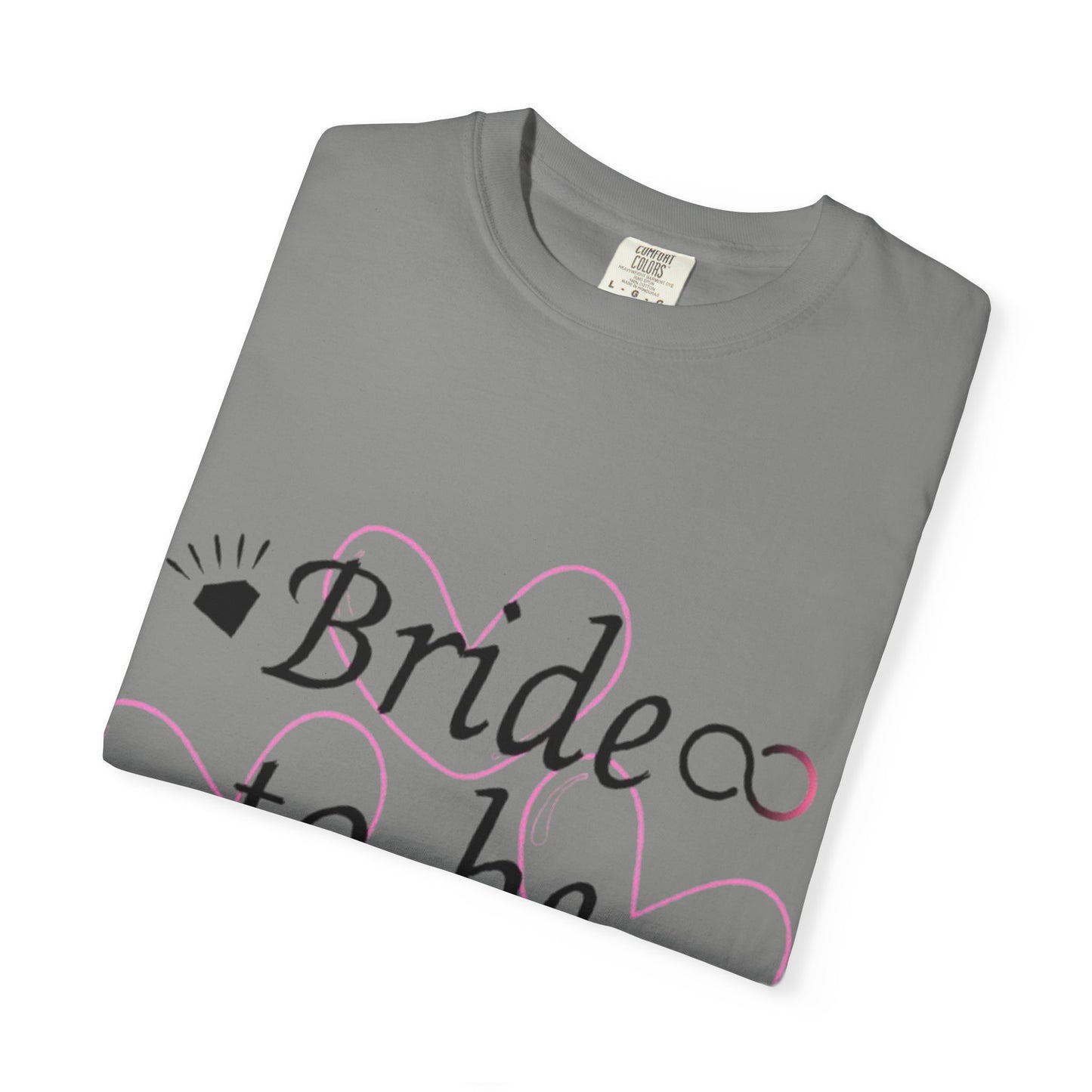 Bride to Be Black Text T-Shirt