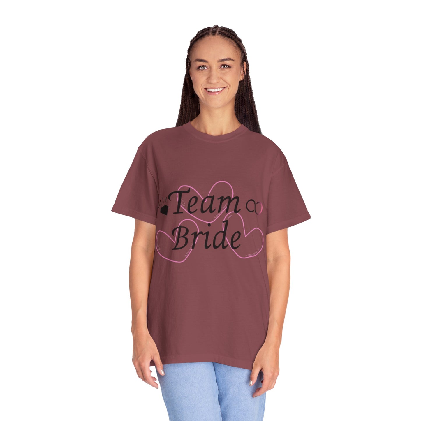 Team Bride to Be Black Text T-Shirt