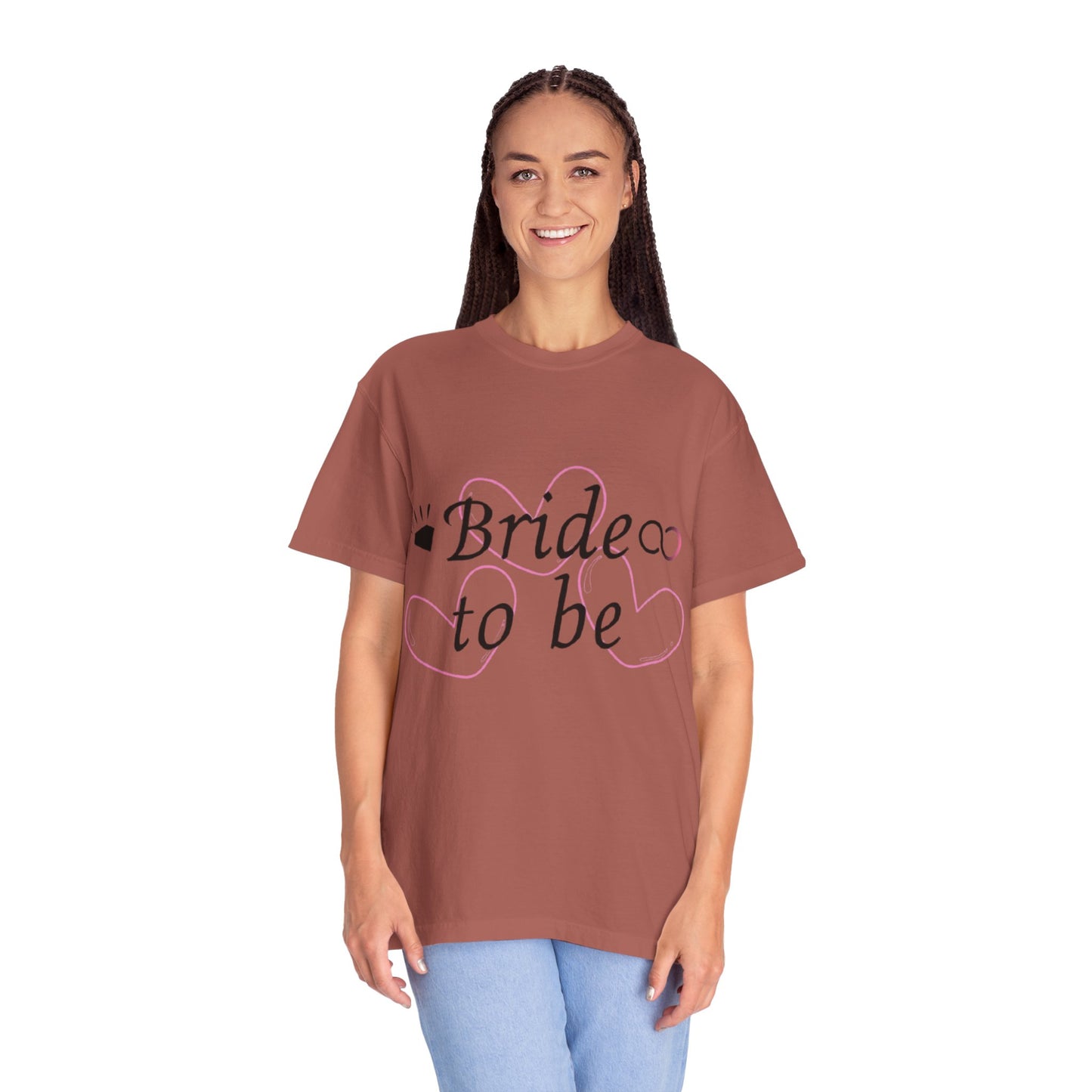 Bride to Be Black Text T-Shirt