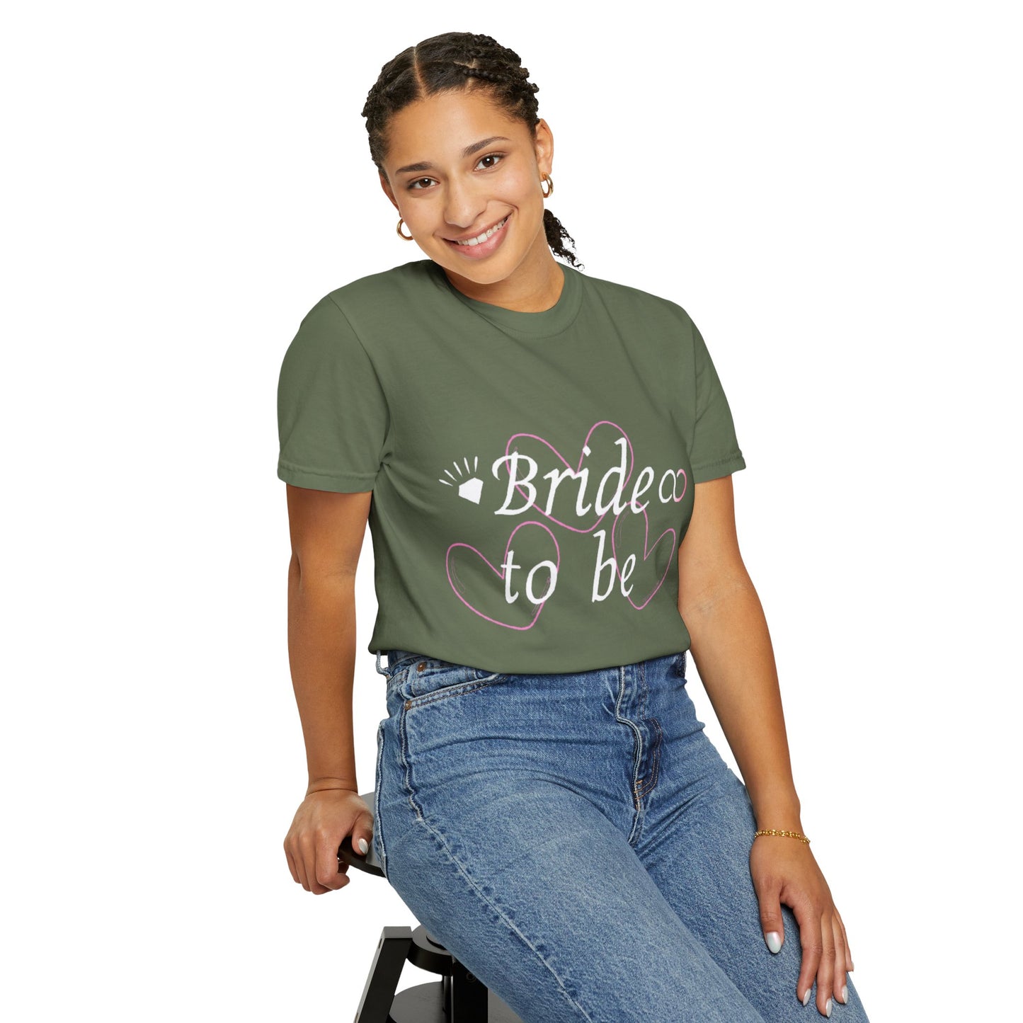 Bride To Be White Text Tshirt