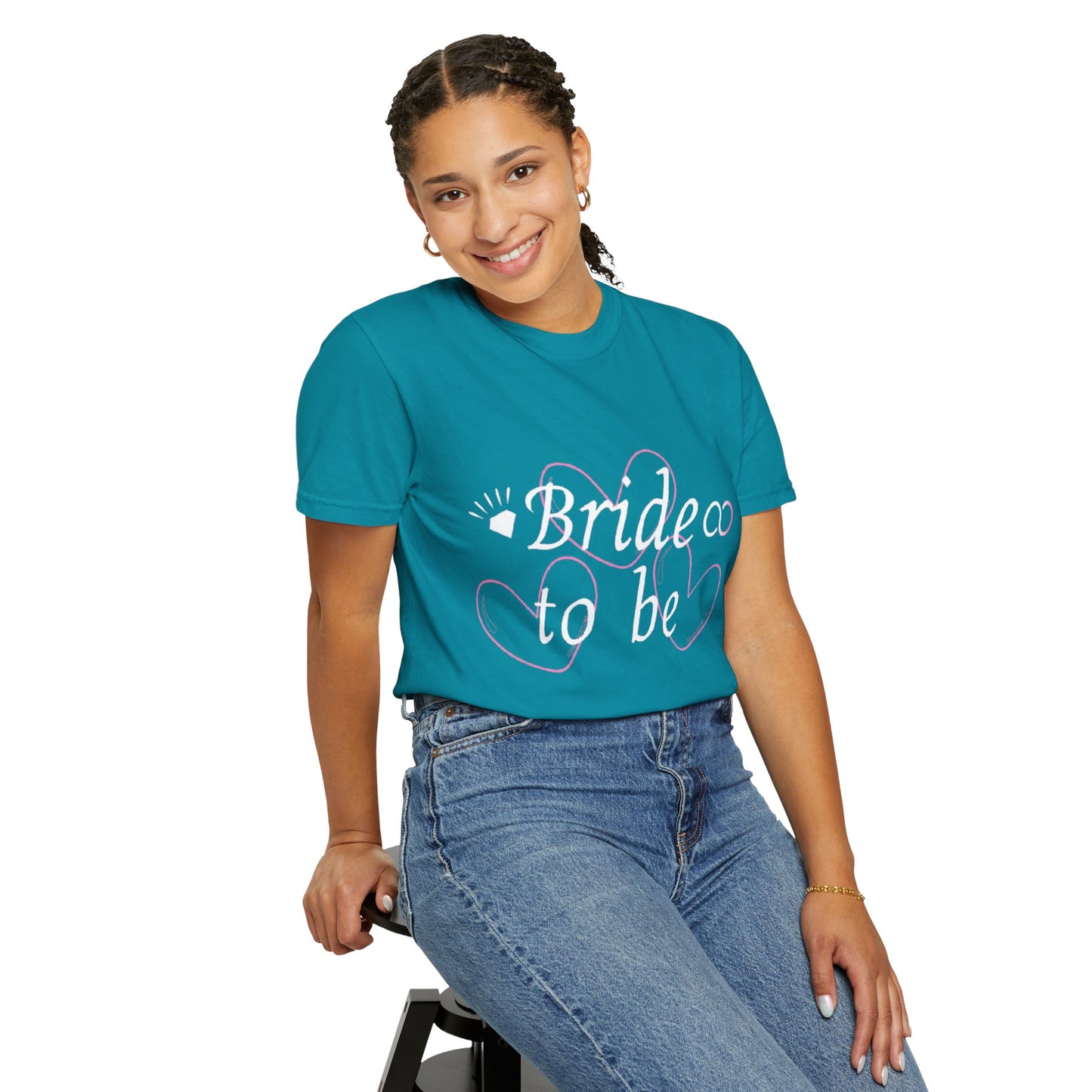 Bride To Be White Text Tshirt