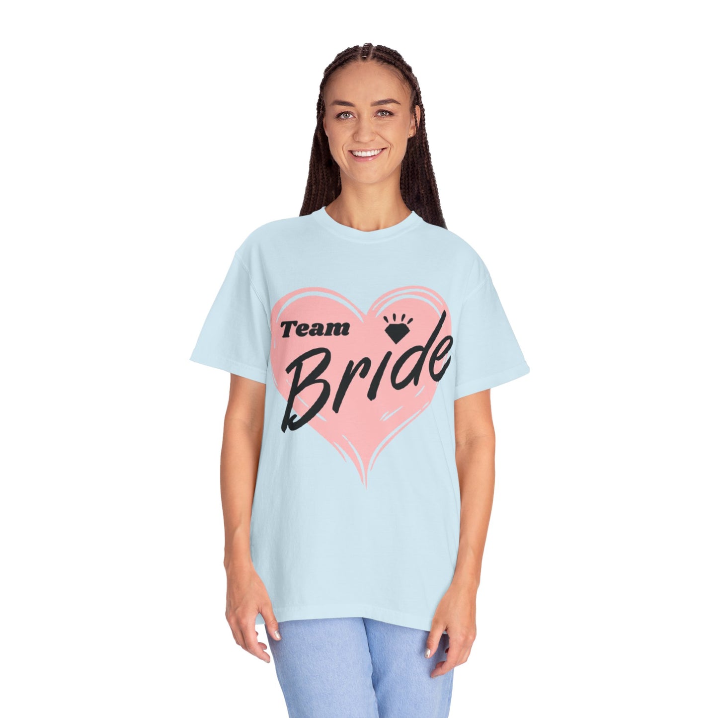 Team Bride Heart T-Shirt  Wedding Tee