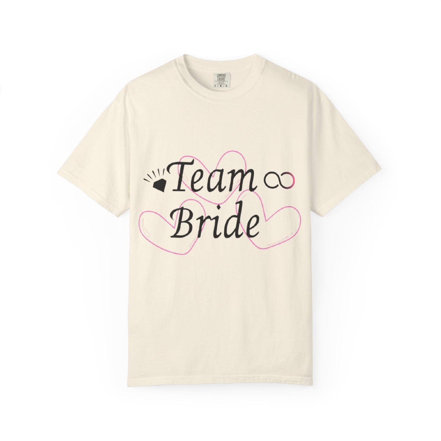 Team Bride to Be Black Text T-Shirt