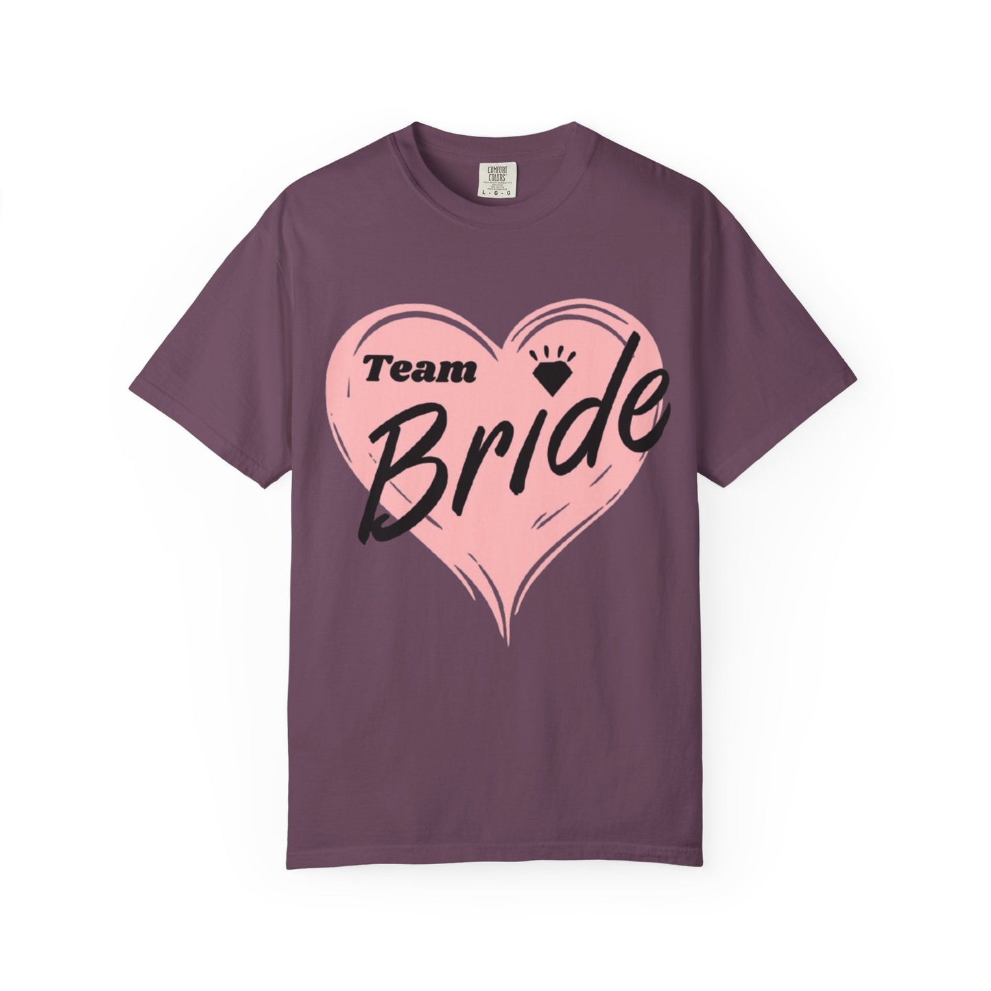 Team Bride Heart T-Shirt  Wedding Tee