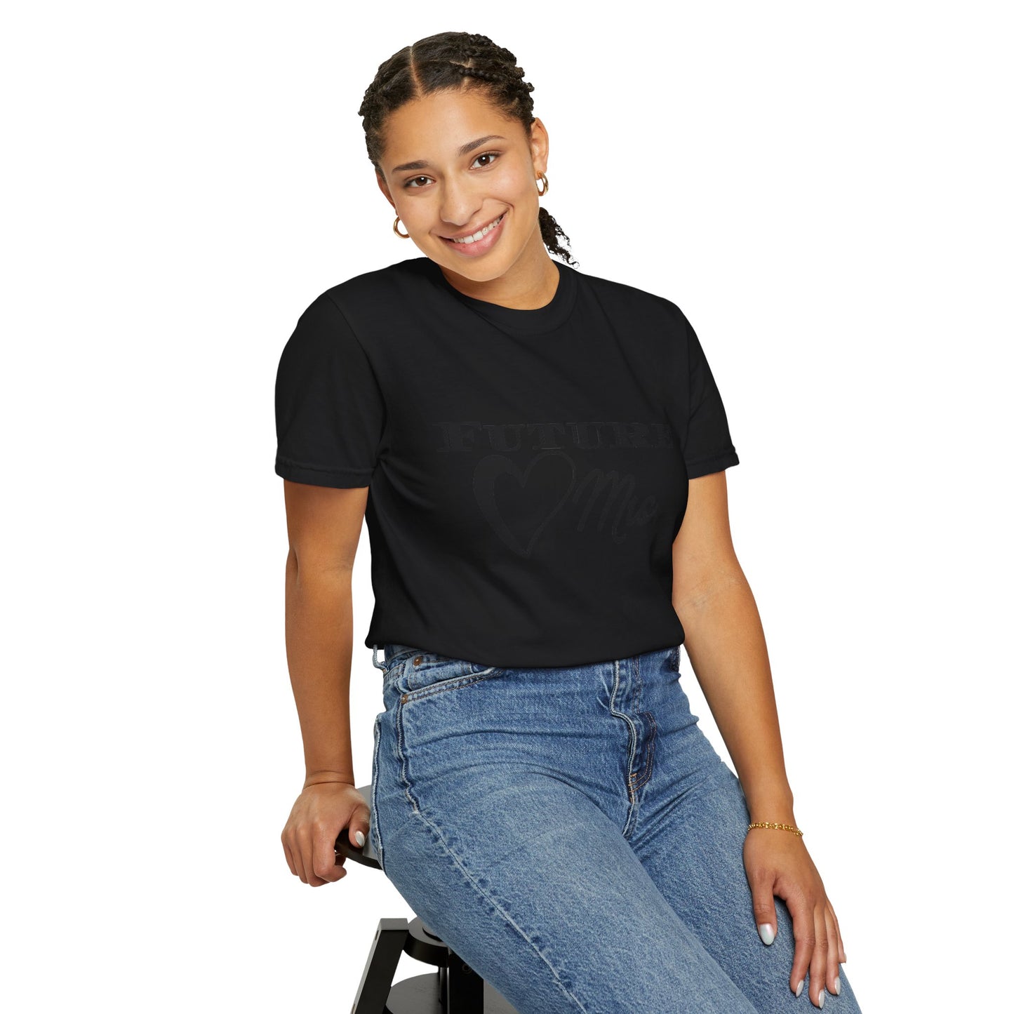 Future Mrs. Black Text T-shirt