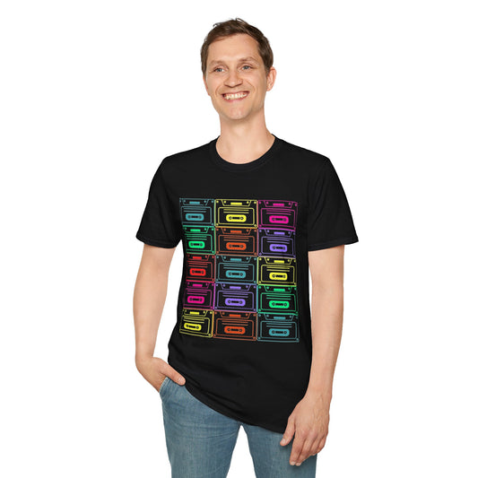 Retro Cassette Tape Unisex Softstyle T-Shirt