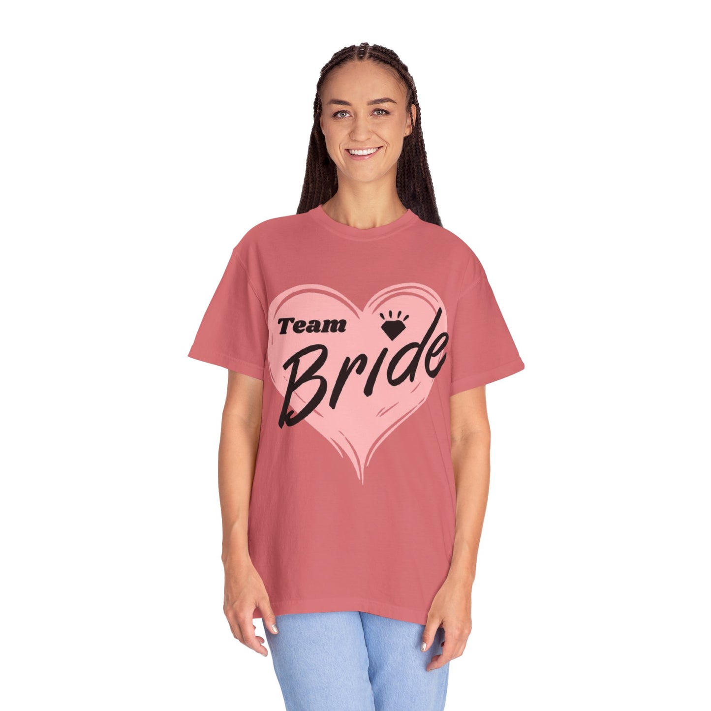 Team Bride Heart T-Shirt  Wedding Tee