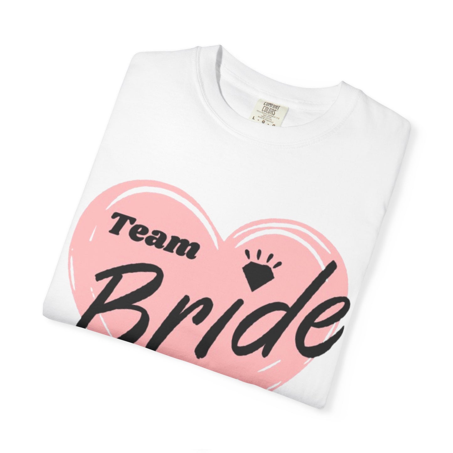 Team Bride Heart T-Shirt  Wedding Tee