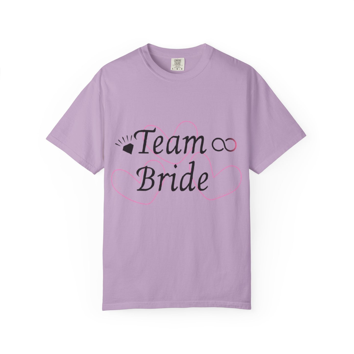 Team Bride to Be Black Text T-Shirt