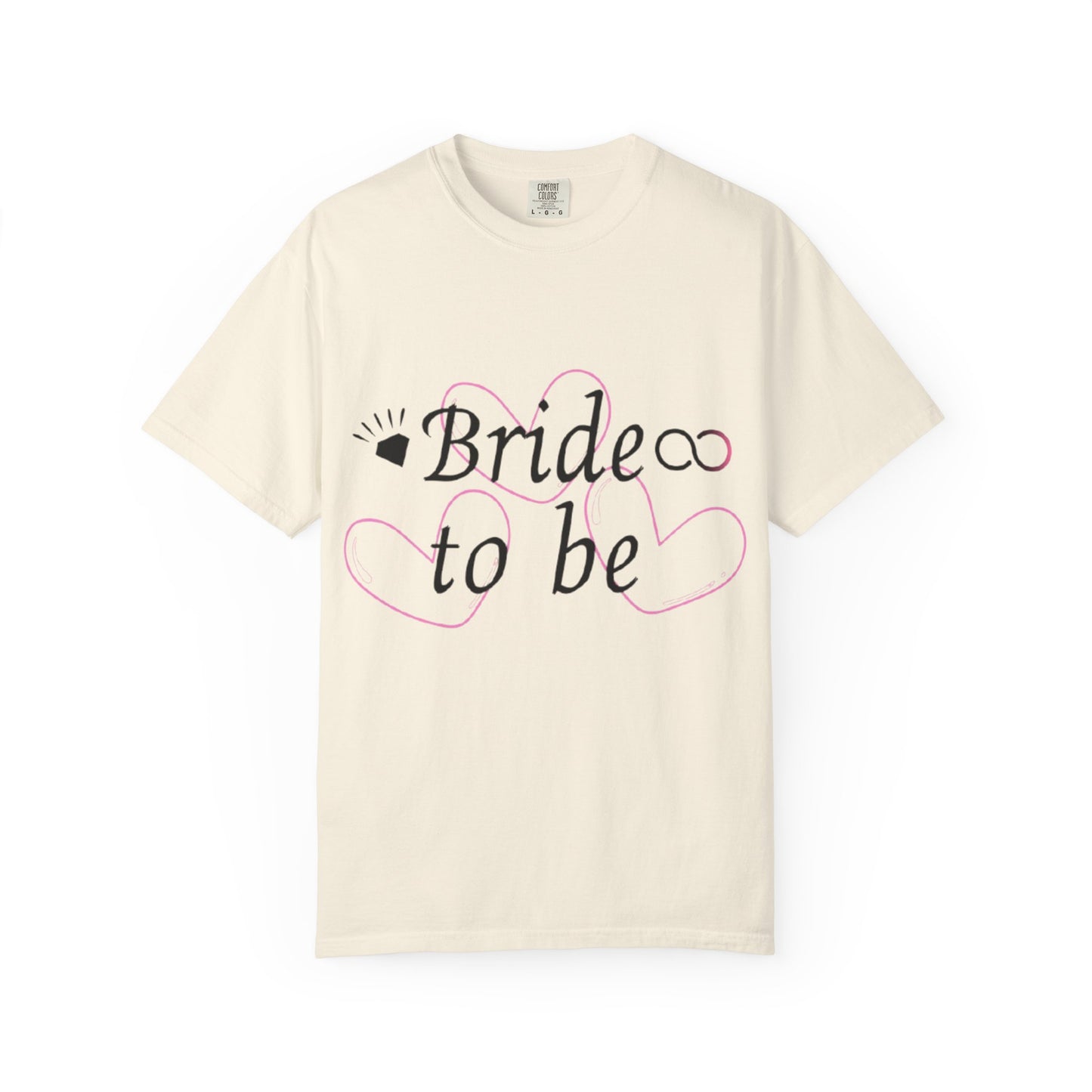 Bride to Be Black Text T-Shirt
