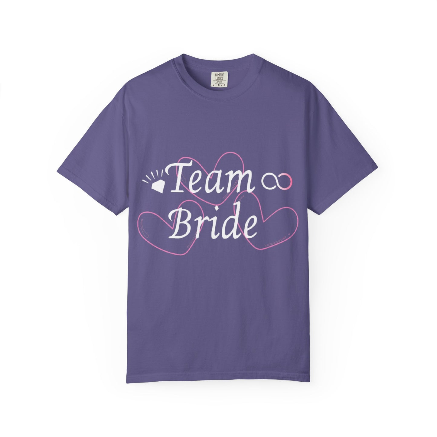 Team Bride White Text Tshirt